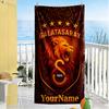Galatasaray Customize Your Name Beach Towel Quickdry Soft Microfiber Suitable For Swimming Gym Camping Yoga Vacation