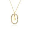  Sterling Color Gold Tone 26 Letters Z Alphabet Initial Long Chain Necklaces Ovals High End Jewelry Crystal Stone Cubic Zircon ChokerLuxury