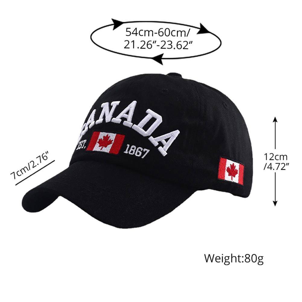 Спортивная Уличная Регулируемая Стиль Городская Хип-Хоп Костяная Кепка Snapback Бейсбольная Вышивка Флаг Канады Новый Бренд Последние Свежие Кепки Для
