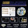 ORSA JEWELS Изумительное кольцо из стерлингового серебра 925 пробы, цвет D, с моассанитом в форме четырехлистника, для женщин, роскошное, для вечеринки, свадебное украшение MOR18