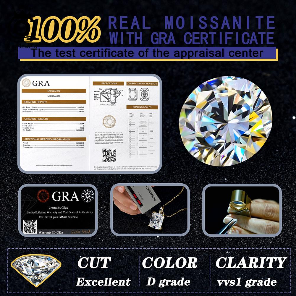 ORSA JEWELS Изумительное кольцо из стерлингового серебра 925 пробы, цвет D, с моассанитом в форме четырехлистника, для женщин, роскошное, для вечеринки, свадебное украшение MOR18