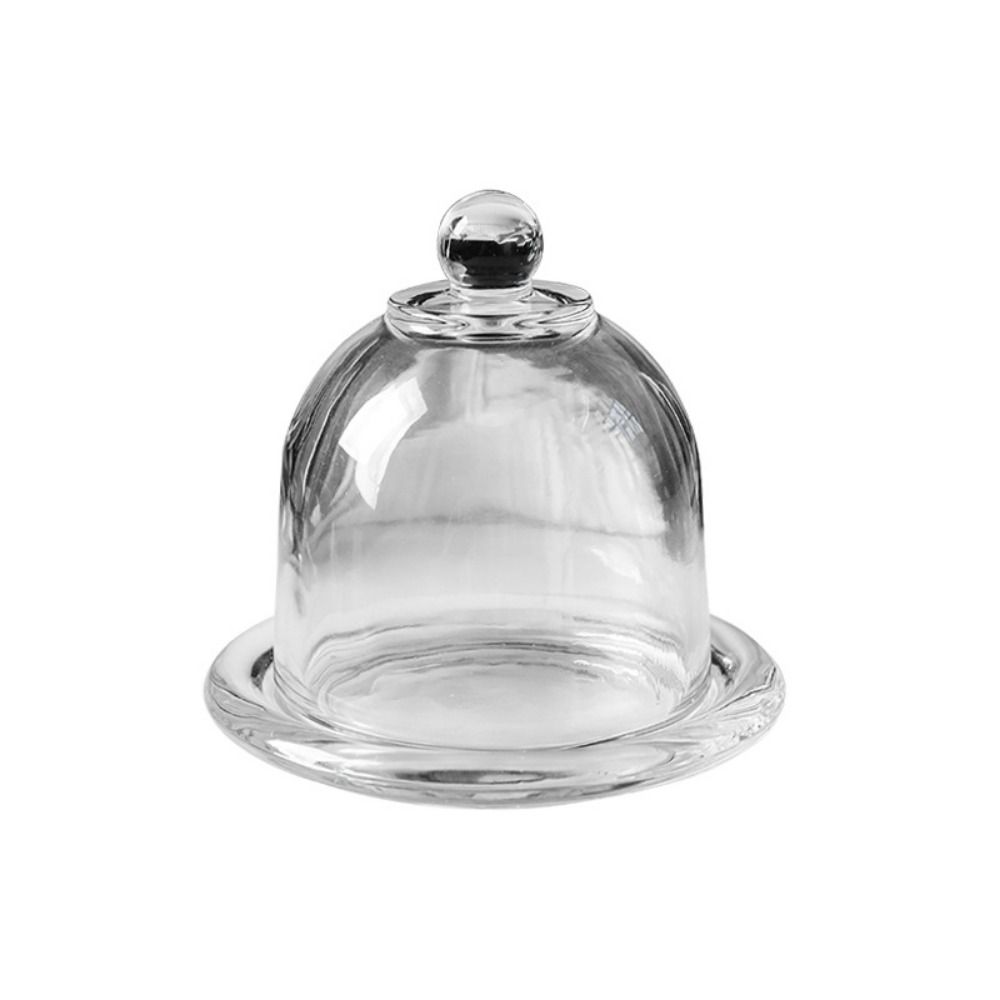 Glass Craft Dessert Storage Stand Transparent Dessert Table Ornaments Cake Serving Tray Hotels