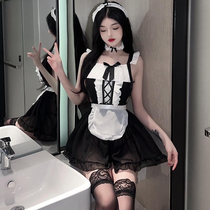 Sex Maid Cute Maid Seduction Lace Lingerie Sexy Internet celebrity Uniform Tease Suit
