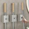 1/2pcs Adhesive Multi-Purpose Hooks Wall Mounted Mop Organizer Holder RackBrush Broom Hanger Hook Kitchen Bathroom Strong Hooks