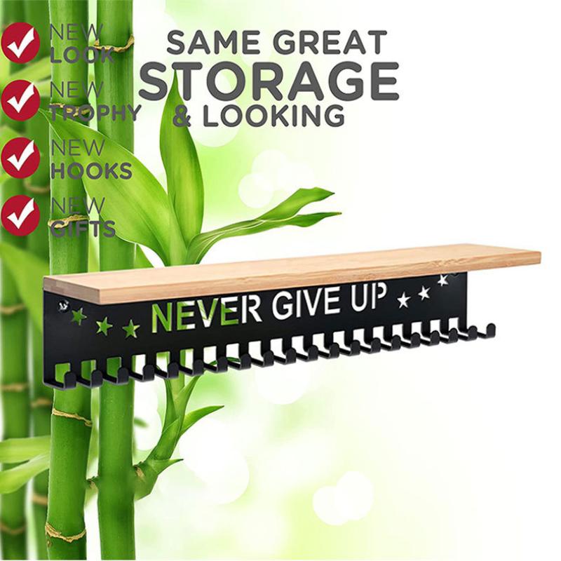 Medal Display Rack Trophy Shelf Medal Hanger Wall-Mounted Metal Display Holder For Sport Race Medal Trophy Home Decor