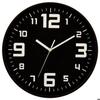 Horloge Argent "Silence" Noir D30cm - Atmosphera Createur D'interieur