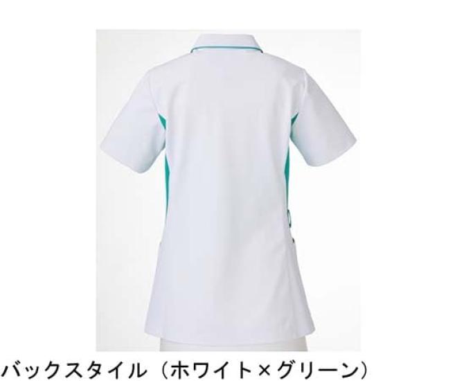 KAZEN Scrub Белый x Зеленый M Женский 058-22