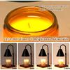Modern Candle Warmer Lamp with Timer, Dimmable Candle Lamp Warmer, Men Women Christmas Birthday Gift, Black Candle Warmer, Adjustable Candle Light