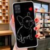 French Bulldog Black White Cover Phone Case For Samsung Galaxy A12 A22 A32 A52 A72 A02S Phone Case Note 20 Ultra 10 S10 Plus A51