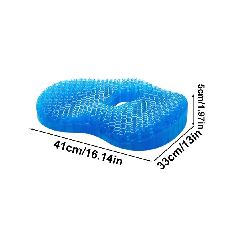 Gel Chair Cushion Comfortable Soft Gel Seat Cushion Multifunctional Machine Washable Ergonomic Fit Chair Cushion For Fishing