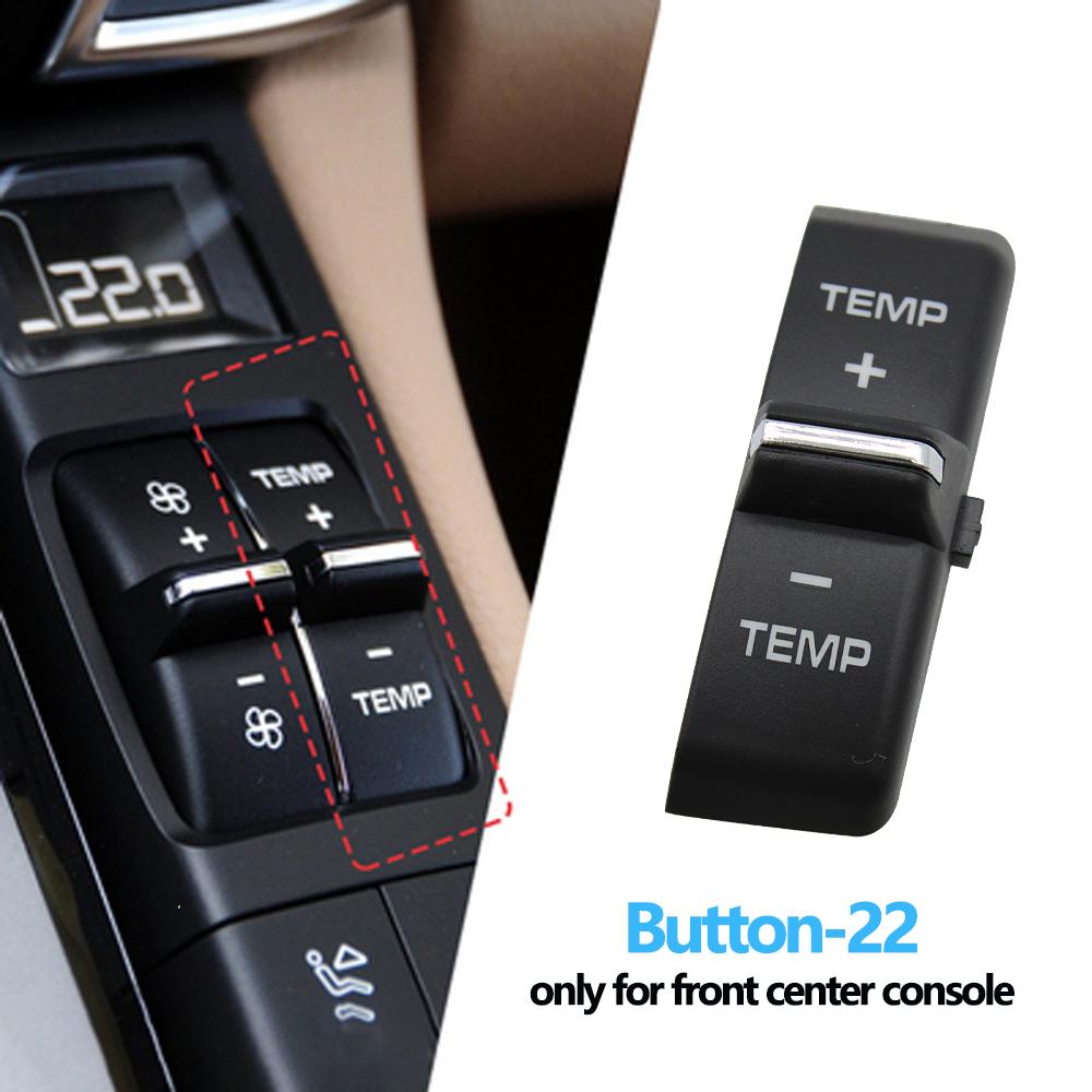 Передняя консоль, кондиционер, температура вентиляции, объем кнопки переменного тока, колпачки для Porsche Cayenne 7P5 Panamera 970 Macan