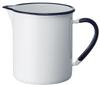 Nodahoro Beaker Enamel Heat Resistant 2L Mug with Internal Memory Made In Japan White Border Navy HB-020
