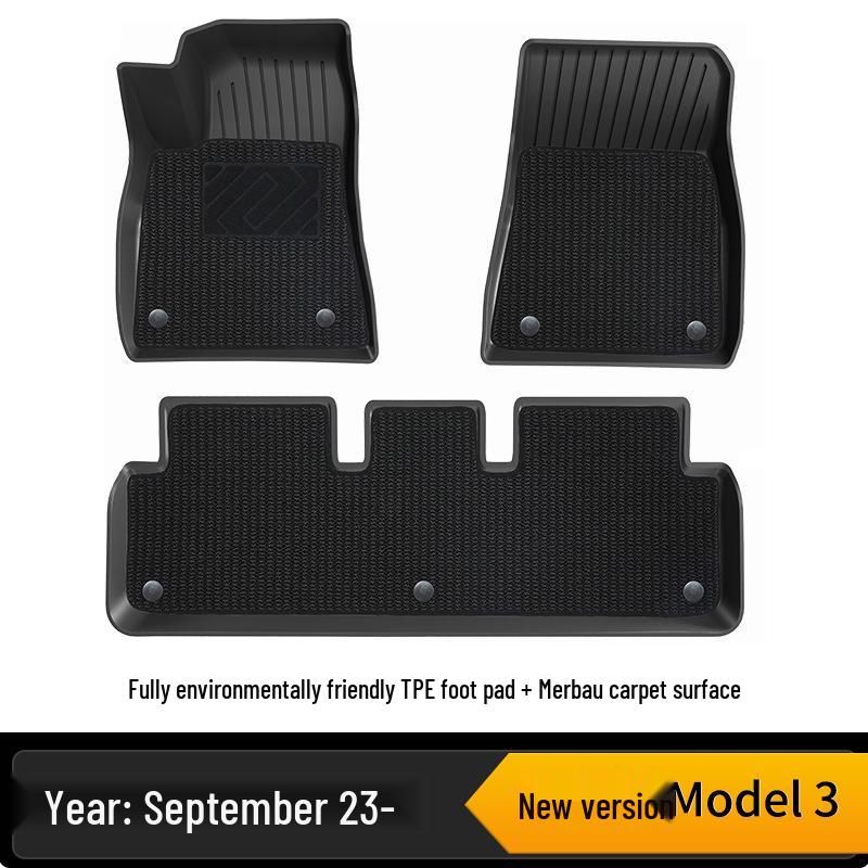 Полиуретановые коврики для салона и багажника Tesla Model 3