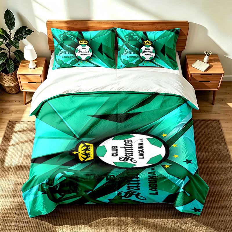 Club Santos Laguna (1) 3pc set suitable for master bedrooms soft and comfortable an ideal gift for family and friends Includes one duvet cover and two