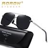 Square Frame Polarized Sunglasses for Men Fashion Design Eyewear Luxury Gifts