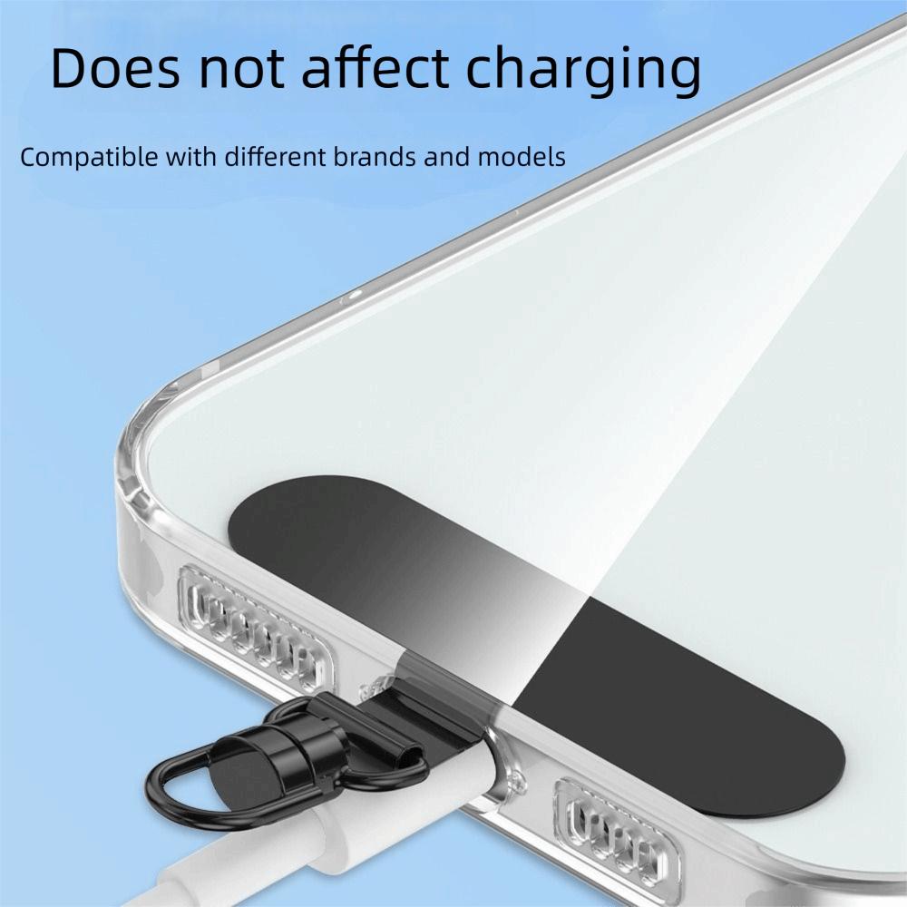 5Pcs Ultra-thin Phone Lanyard Connecter 360° Rotating Phone Patch Gasket Phone Accessory
