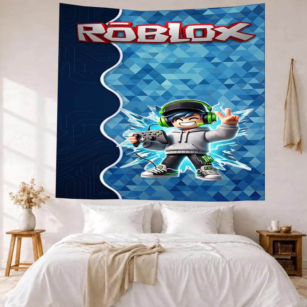 Roblox Wall Decor Tapestry Art For Pet Memorial Birthdaywedding Party Backdrop Family Gift