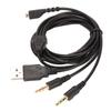 Headphone Cable 3 In 1 Plugs Replacement Gaming Headset Cord with Light for Steelseries Arctis 3 5