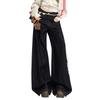 Women's Vintage Distressed Wide-Leg Jeans