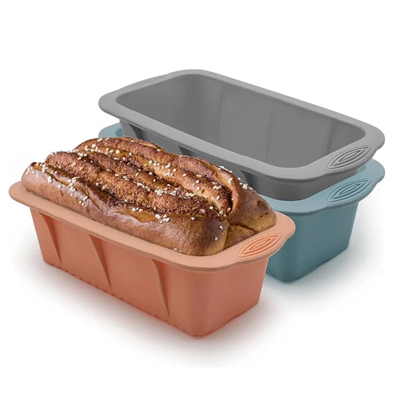 Прямоугольная форма для тостового хлеба Сделай сам Форма для выпечки торта Силиконовая форма с антипригарным покрытием Пищевой класс Кухонные аксессуары Инструменты для выпечки