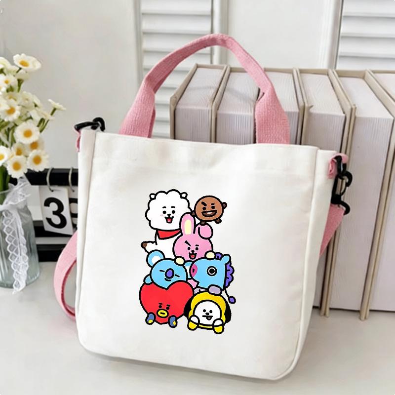 Korean Boy Group Canvas Shoulder Bag - Best Seller Student Handbag