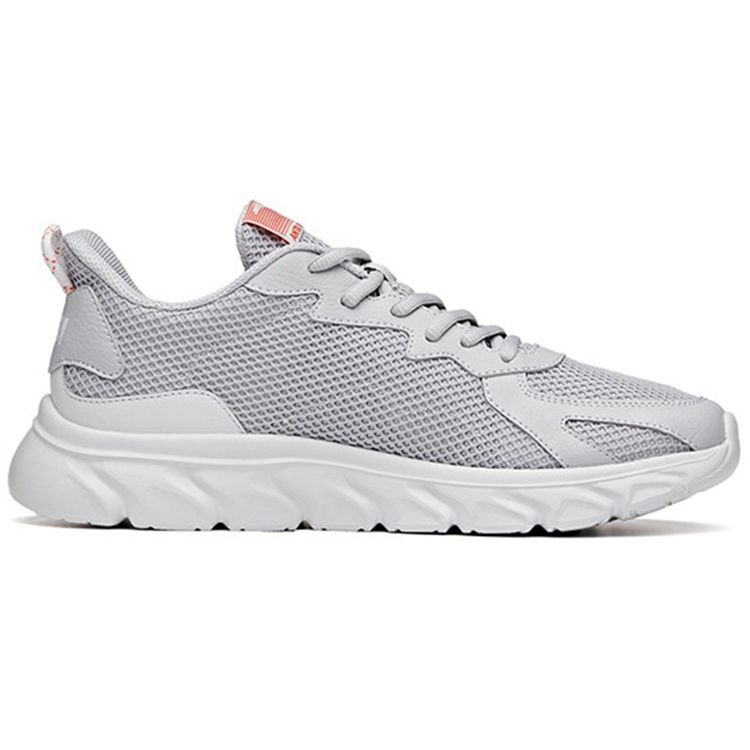 Anta Comfortable Shock Absorbing Wear Resistant Breathable Lightweight Low Top Casual Shoes Men Sneaker Gray 912125570-1