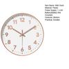 Decorative Wall Clock Clear Display Battery Operated Modern Non-Ticking Silent Operation Wall Clock