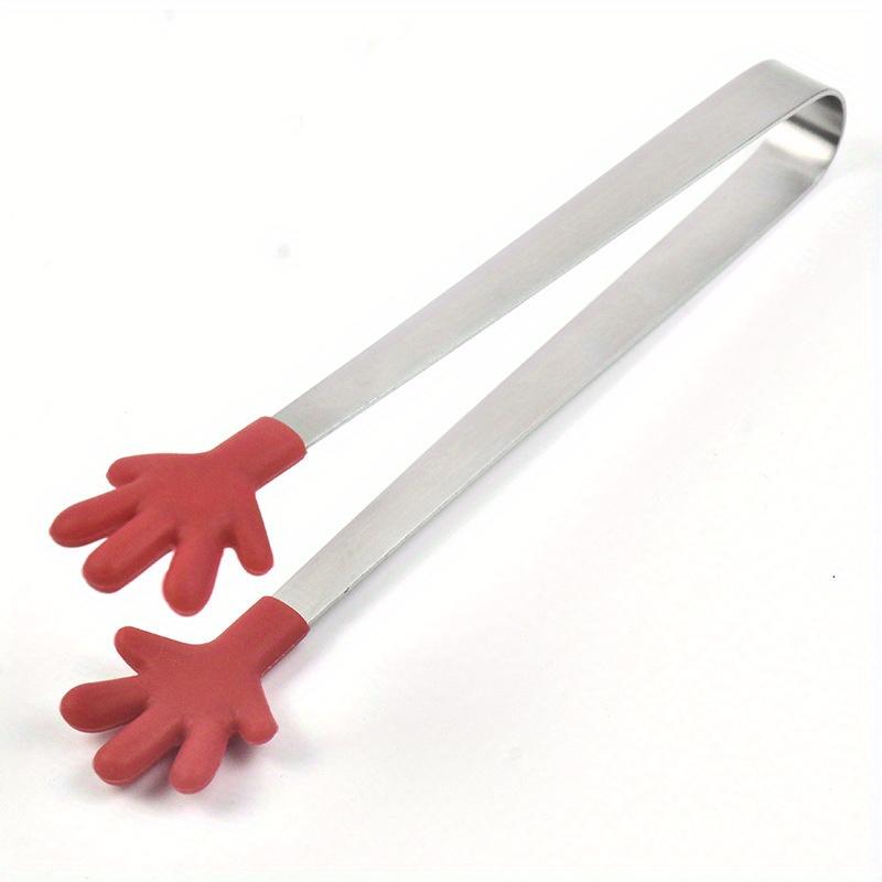 1PC Love Stainless Steel Anti-skid Ice Clip Stainless Steel Mini Food Clip Food Clip Sugar Cube Clip Barbecue Pliers