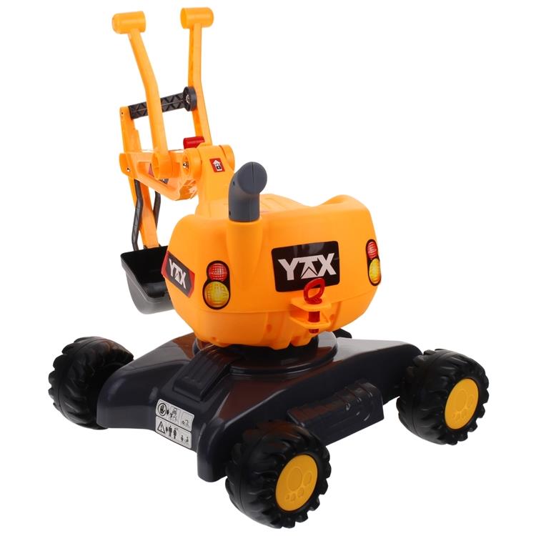 Rotary Excavator Machine on Wheels Ride-on Moving Bucket