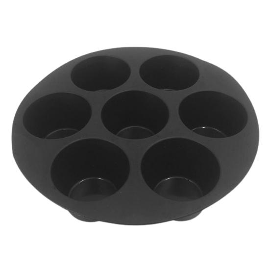 6/7/8 Inch 7 Cup Round Food Grade Cake Mold Non-stick Easy To Clean Air Fryers Accessories Silicone Universal Muffin Cake Cups Bakery Supplies