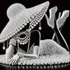 5D DIY Partial Special Shaped Drill Diamond Painting Kit Elegant Lady Decoration Home Decoration Gift