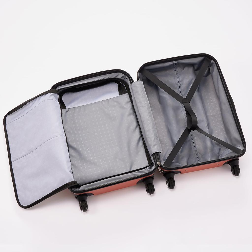 Чемодан размера S 1 ночь 2 дня 2 ночи 3 дня 37 л Стопор на роликах Гарантия 10 лет Сделано в Японии Чехол для переноски Сумка для переноски Карманный вкладыш 2 Оливково-серый