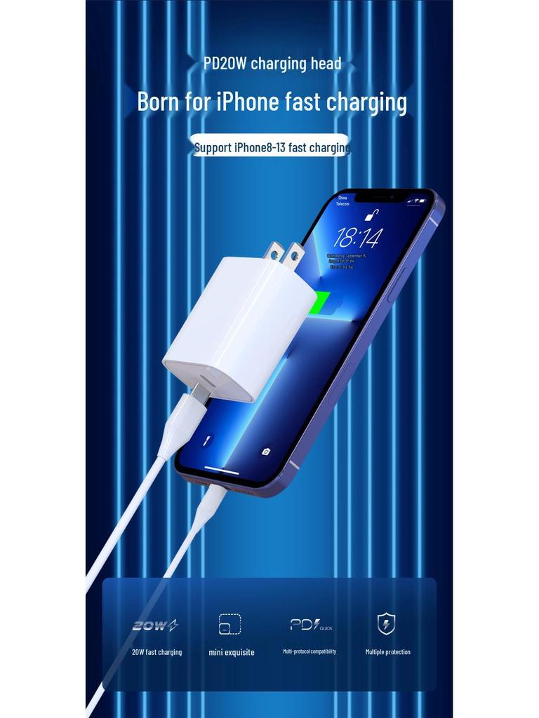 Сертифицированное ETL 20-ваттное быстрое зарядное устройство для Samsung S24 Ultra с поддержкой Type-C