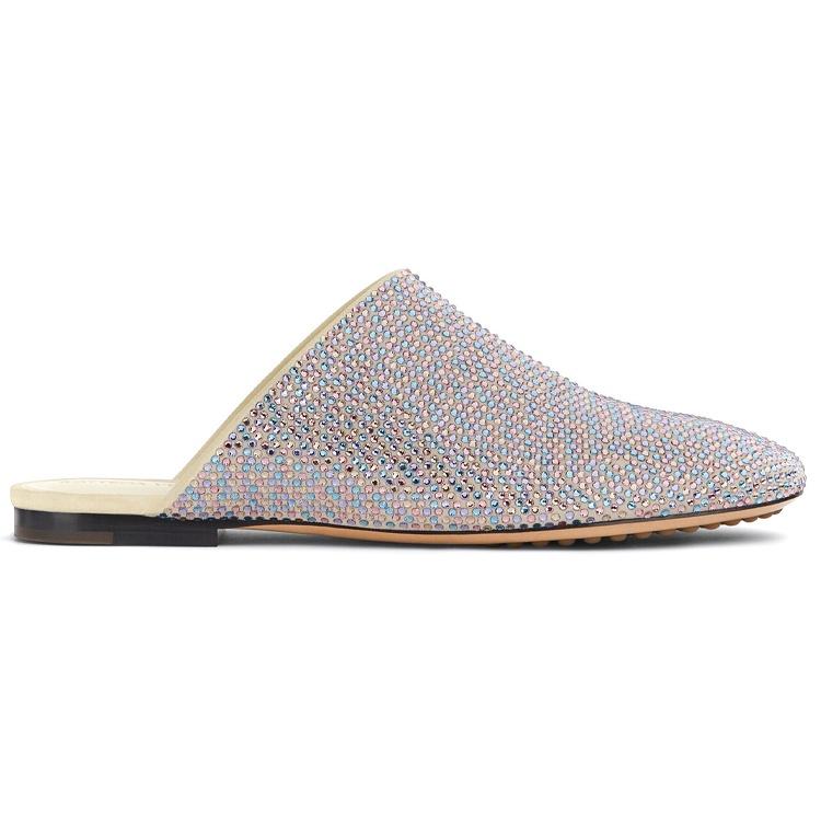 Bottega Veneta Rubber Sole Slide Slippers Women's Blue Pink 667187V15G12940