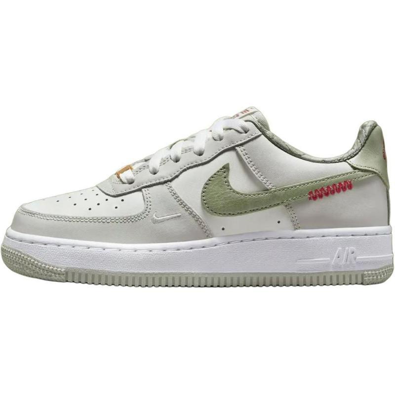 Nike Air Force 1 Противоскользящие Износостойкие Низкие Детские Кеды для Скейтбординга Белые Кроссовки HV6000-131