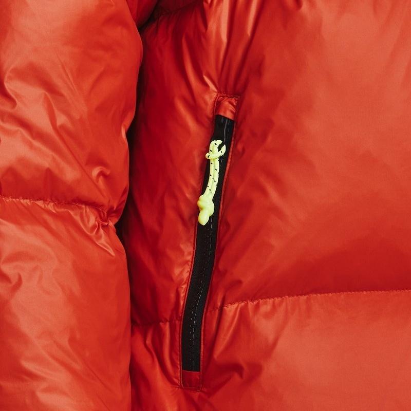 Under Armour Down Jackets Men's Orange Stand Collar Moderate Straight Fit Unisex 1373460-620