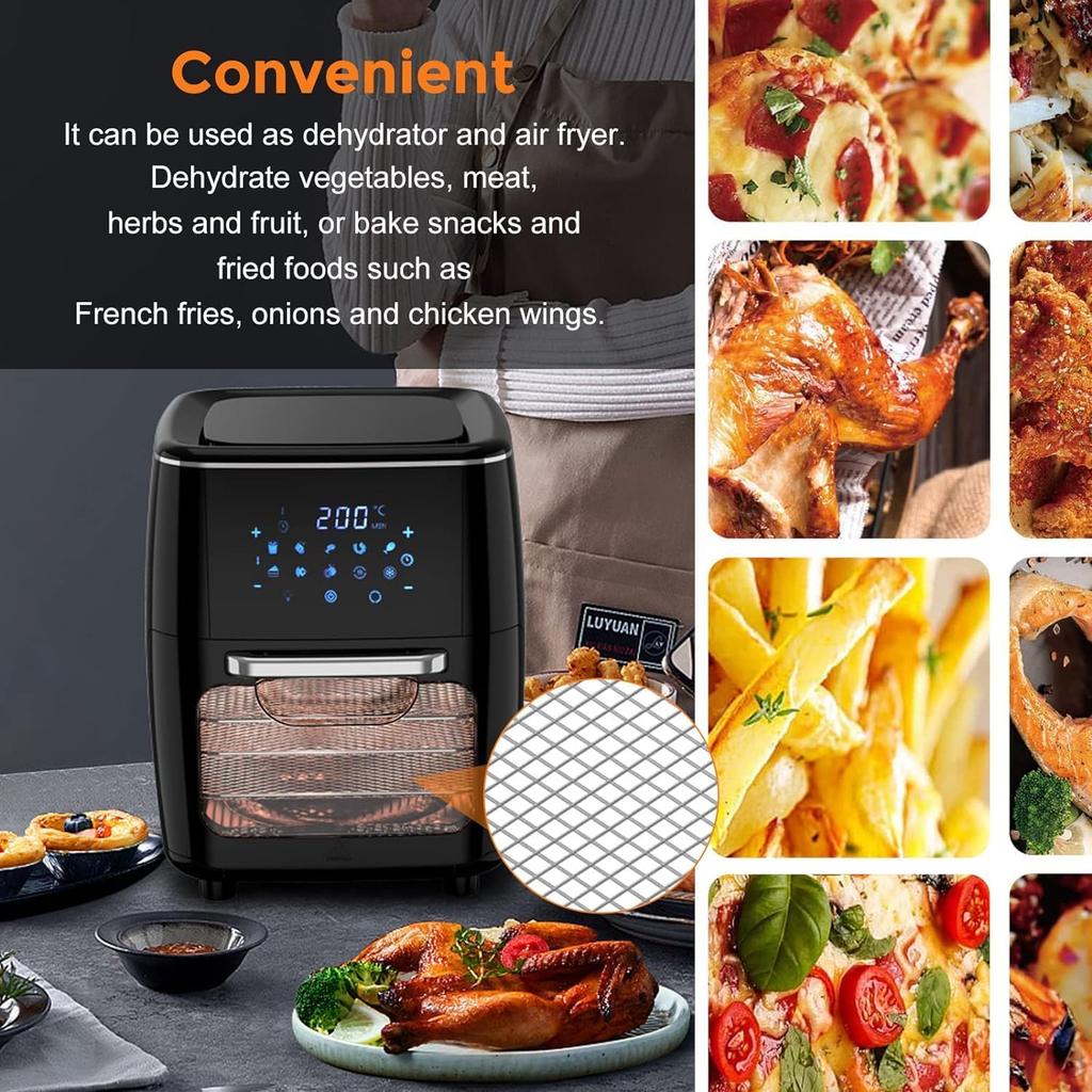 Решетка для аэрофритюрницы для духовки, 3 шт. Аксессуары для аэрофритюрницы и духовки, Решетка для дегидратора, Запасной лоток, Охлаждающие решетки для аэрофритюрницы Chefman 6,3 л, Power XL