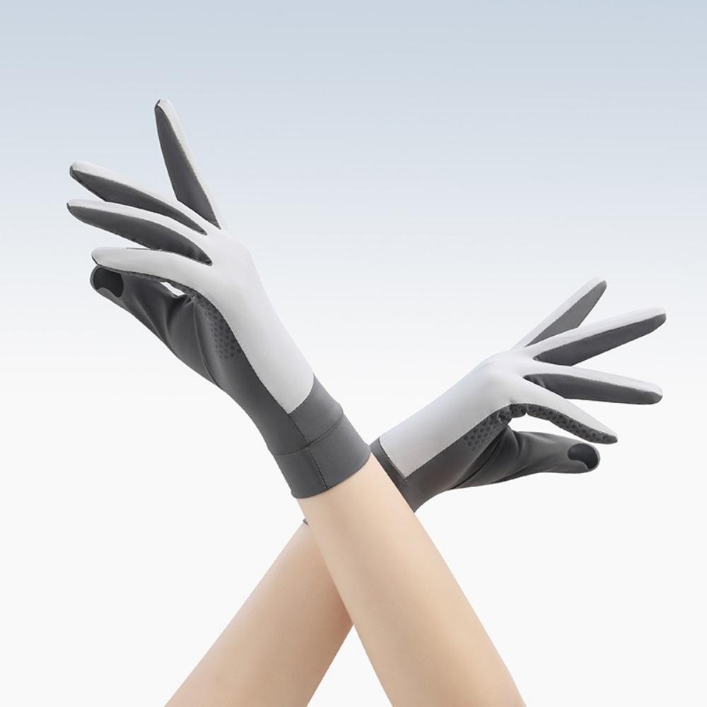 Высокоэластичные солнцезащитные перчатки для сенсорных экранов, перчатки для вождения, варежки для вождения, велоспорт