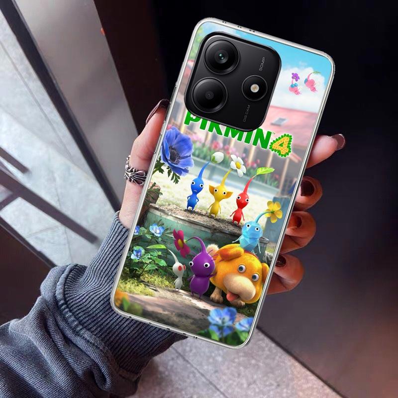 Game P-PikminS 4 Phone Case For Xiaomi Redmi Note 10 11 12 13 14 15 Pro Plus 11S 12S 14S 11T 11E 10S Soft TPU Back Cover Redmi N