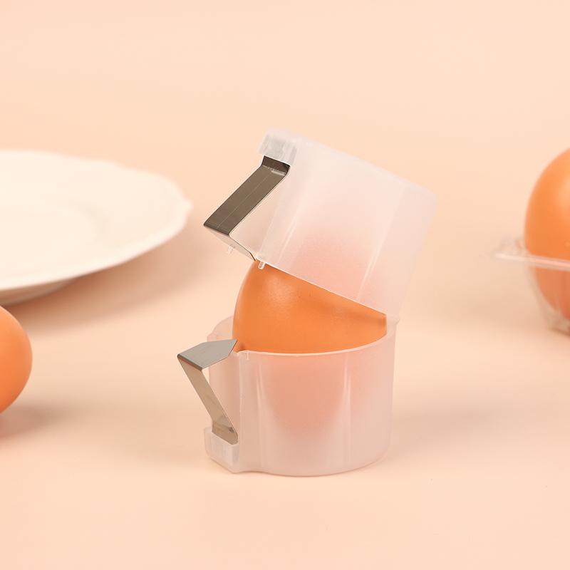 Egg Topper Shell Cutter Beater Raw Egg Cracker Separator Filter Egg Opener White/Black Kitchen Baking Tools