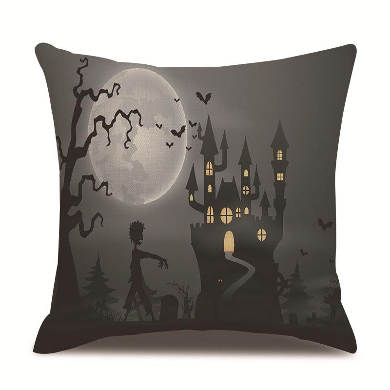 Хэллоуин Льняная Наволочка Наволочка с Принтом
