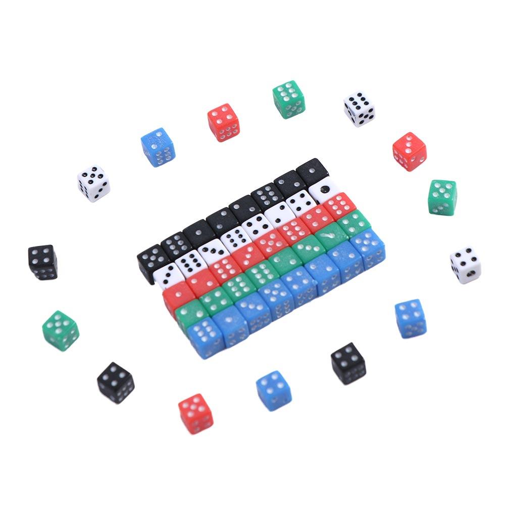 Acrylic 5mm Dice 5mm Micro Dice D6 Mini Dice  Board Game