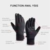 Motorcycle Riding Cold Resistant Gloves Men's Touch Screen Waterproof Warm Full Finger Gloves Skiing Climbing and Running Gloves