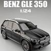 1/24 Benz GLE350 Внедорожник SUV Домашняя Коллекция Украшения Звук и Свет Игрушка Миниатюры Сплав Литье под Давлением Металлическая Модель Автомобиля Игрушки для Детей Игрушка-Симулятор
