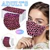 Трехслойная одноразовая пыленепроницаемая защитная маска с леопардовым принтом для взрослых