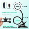 360°Flexible Gooseneck Magnifying Glass with Light 5X Lighted Desk Lamp Night Clip  Jewelry Making