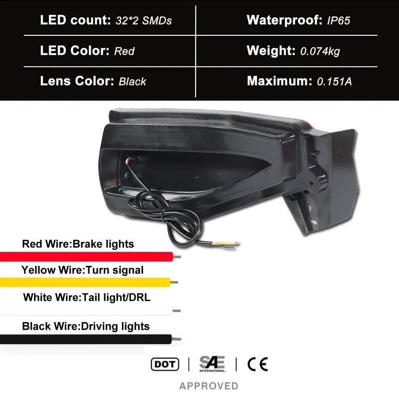 1 Set LED Reflector For Toyota Fortuner SW4 2015 2016 2017 2018 2019 2020 Rear Bumper Light Fog Lamp Brake Light Turn Signal