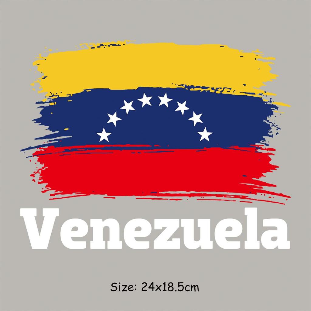 Venezuela Parches For Clothes Thermal Press Vinyl A-Level Washable Hoodies Tops Diy Patches Heat-Adhesive