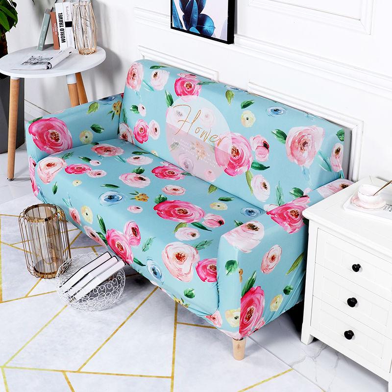 Чехлы для диванов с цветочным принтом в Европе, универсальные эластичные чехлы для диванов в гостиную на 1/2/3/4 места