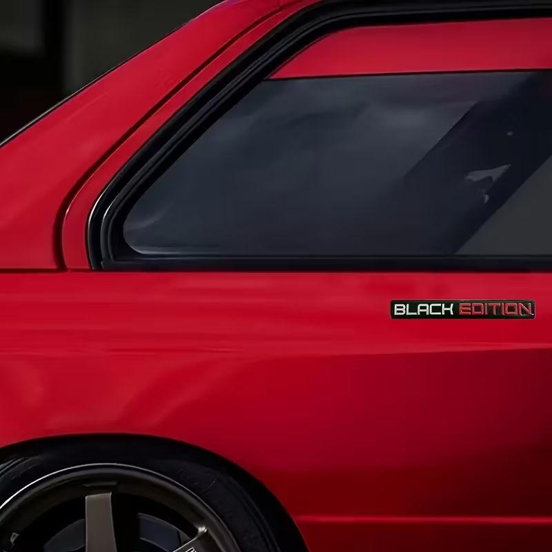2 шт. Черная версия 3D Значок на кузов автомобиля Наклейка Limited Edition Эмблема на багажник Наклейка Аксессуар для Автомобиля Мотоцикла Велосипеда